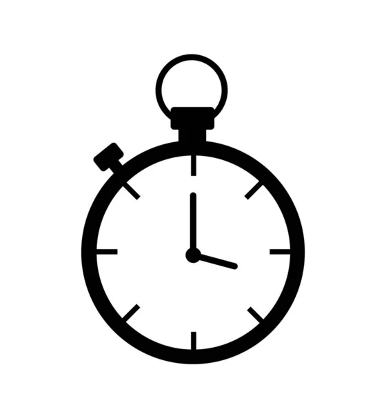 Stopwatch pictogram timer vector geïsoleerd op wit — Stockvector