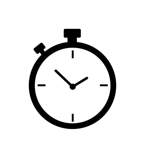 Stoppur ikon timer vektor isolerad på vit — Stock vektor