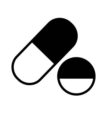 Beyaz arkaplan vektöründe ikon izole edildi