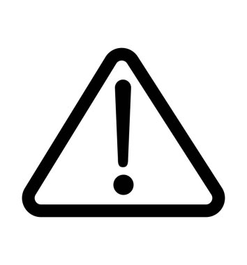 ünlem işareti simgesi olan vektör dikkat işareti