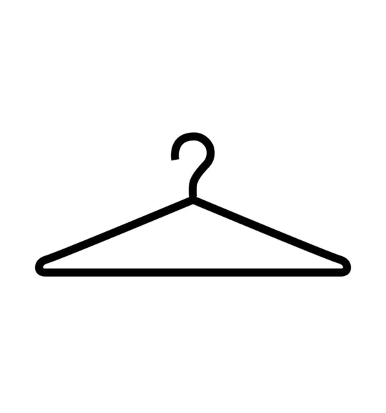 Kläder hängare ikon isolerad på vit bakgrund vektor — Stock vektor