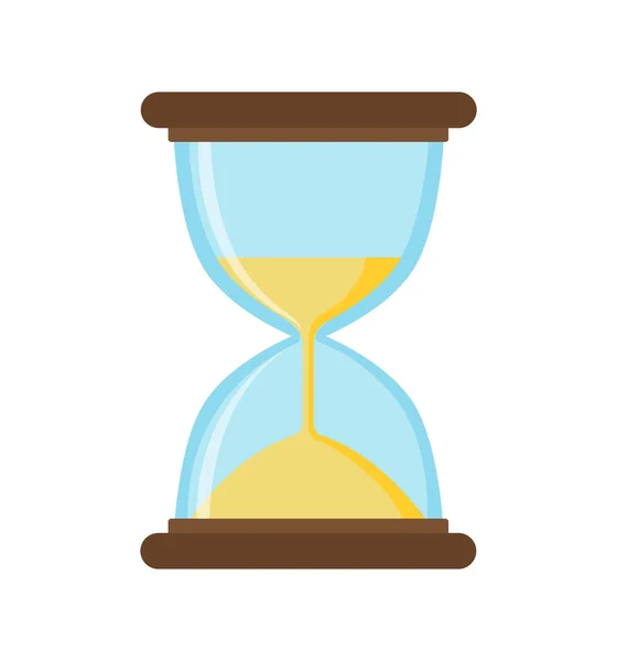 Hourglass icon flat vector object isolated on — 스톡 벡터