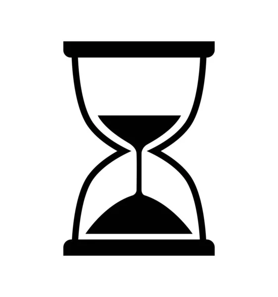 Hourglass icon flat vector object isolated on white flat hour glass — 스톡 벡터