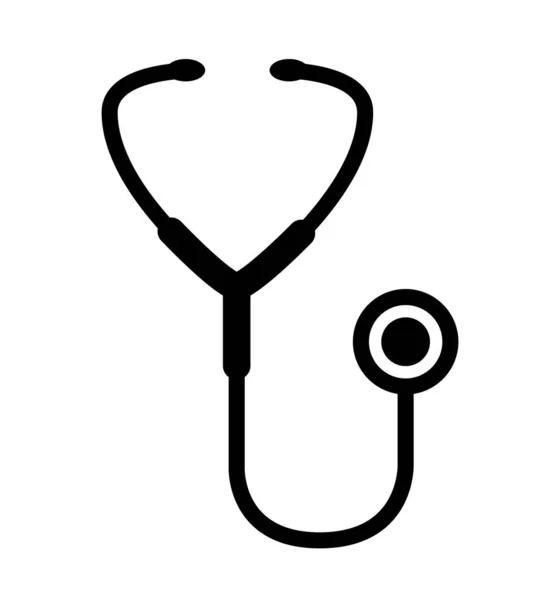 Stethoscope icon heart shape concept icon isolated — 스톡 벡터