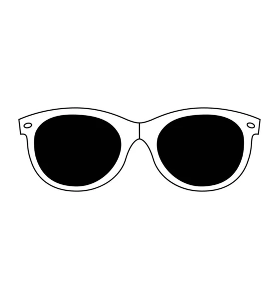 Vektorové ikony sluneční brýle izolované na bílém pozadí — Stockový vektor