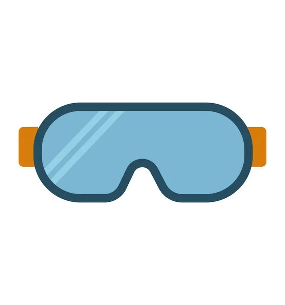 Safety glasses icon vector simple line illustration safety glasses design — 图库矢量图片