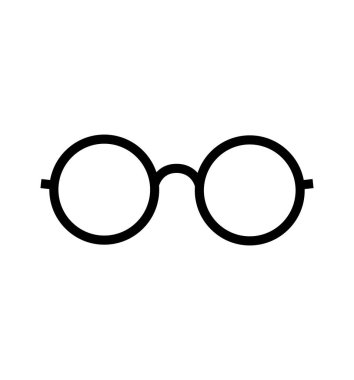 Vector glasses Icon isolated on white background