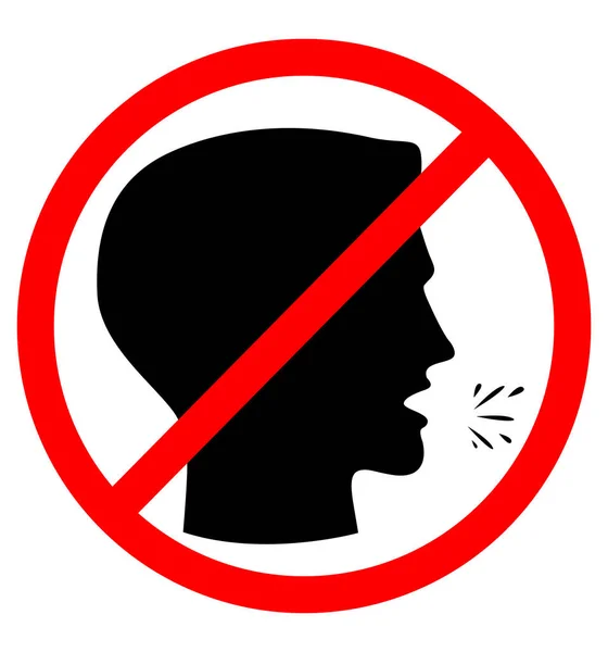 Дві ознаки - не кашляти, не носити маску чи респіратор — стоковий вектор