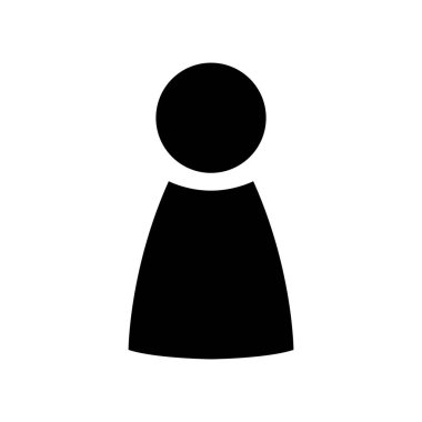 Web için izole edilmiş kullanıcı avatar profil sembolü