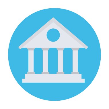 Banka simgesi oluşturma vektör illüstrasyon bankacılık simgesi