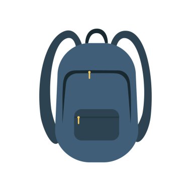 Sırt çantası simgesi düz vektör illüstrasyonuName