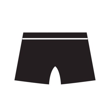 İç çamaşırı vektör silueti vektör çizimi izole edildi