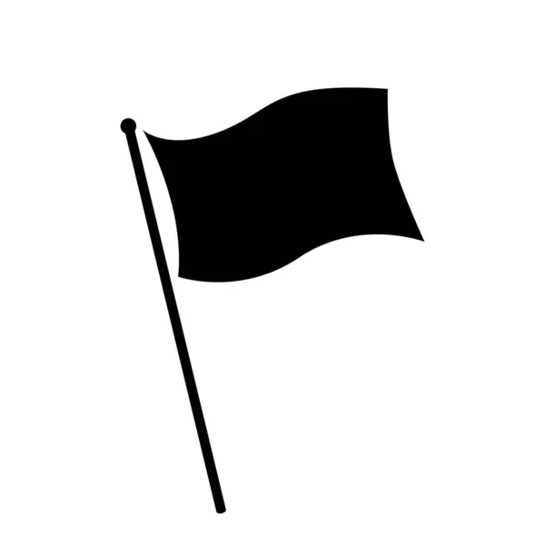 Vlag pictogram teken signifier vector geïsoleerd op witte achtergrond — Stockvector