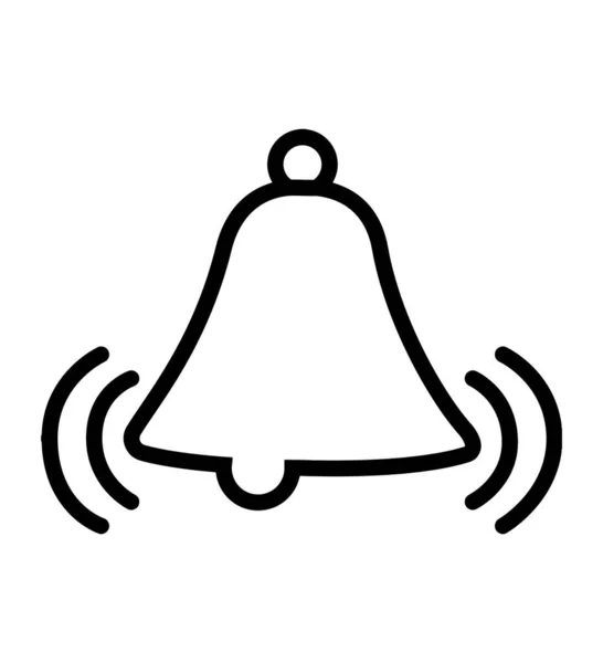 Campana di notifica icona vettoriale suoneria campana e numero di notifica segno isolato su bianco — Vettoriale Stock