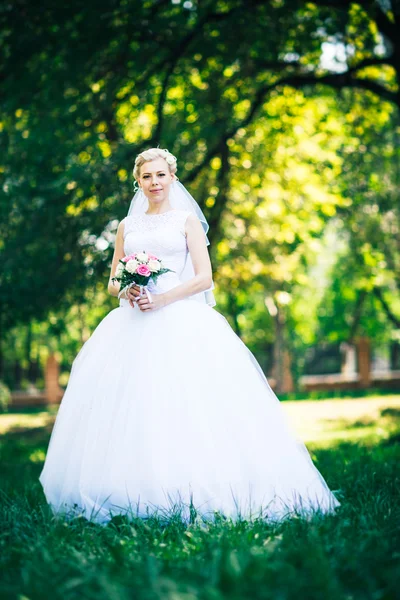 portre park arka plan üzerine gelin