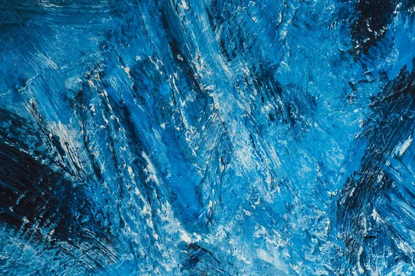 Trazos abstractos de pintura azul en el fondo — Foto de Stock