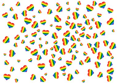 Gökkuşağı kalp, lgbt topluluk oturum açık renkli