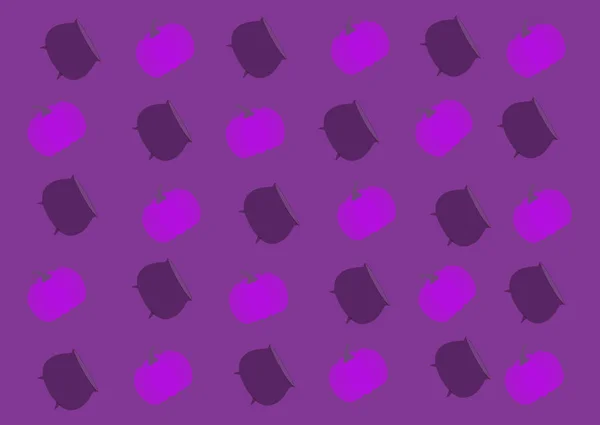 Hexenkessel und Kürbis auf violettem Hintergrund — Stockvektor