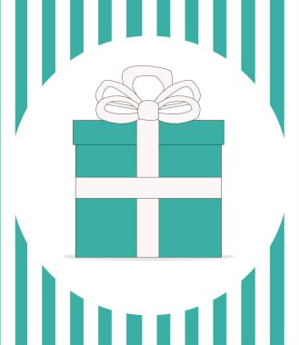 Noel hediyesi ile hafif bir arka plan üzerinde şerit