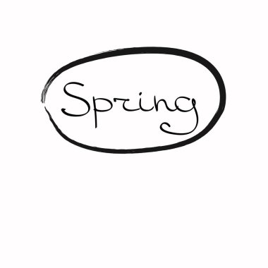 Bahar yazıt satırının bir daire içinde