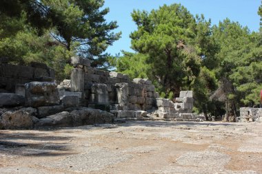 Kemer, Antalya - 14 Temmuz 2012. Phaselis Antik şehir Türkiye