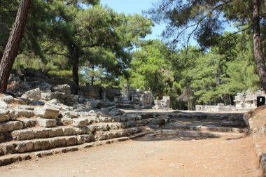 Kemer, Antalya - 14 Temmuz 2012. Phaselis Antik şehir Türkiye