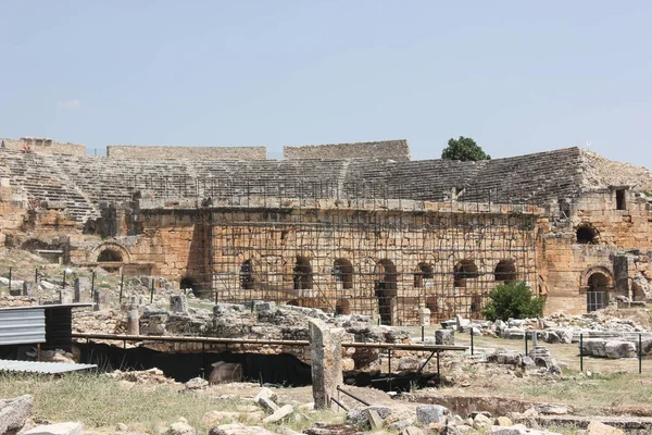 L'ancienne ville détruite de Hierapolis en Turquie — Photo