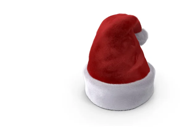 Red hat of Santa Claus. 3D rendering. — Stock Photo, Image