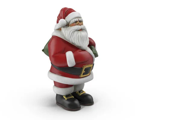 Figurera av jultomten. 3D-rendering. — Stockfoto