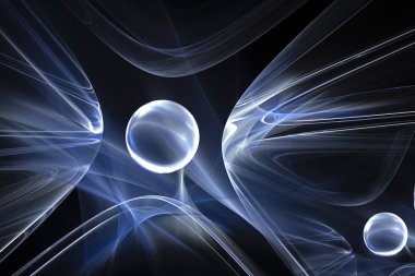 Bir uzay manzara fraktal resmini.