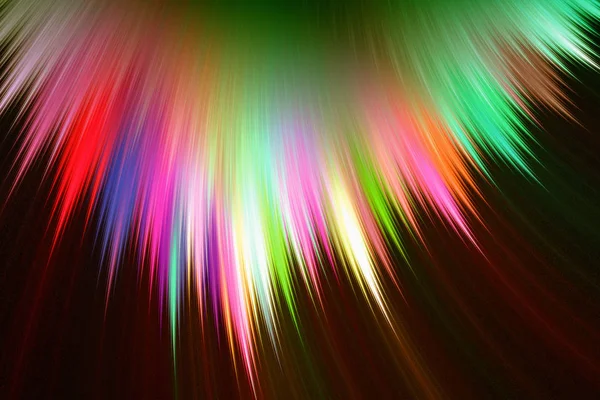 Fraktalny obraz: świecące kolorowe paski i linie. — Zdjęcie stockowe