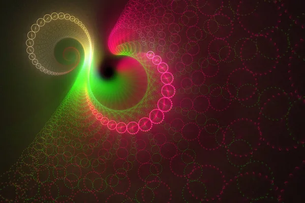 Fractal image: circles and spirals.