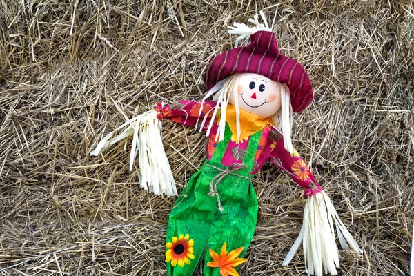 Кукла смешная фигура человека в шляпе. — стоковое фото