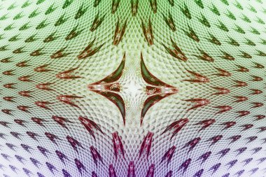 Gösterim: Fraktal desen küçük öğeleri.