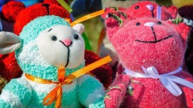 Iğne işi, komik bebek şeklinde orijinal oyuncaklar