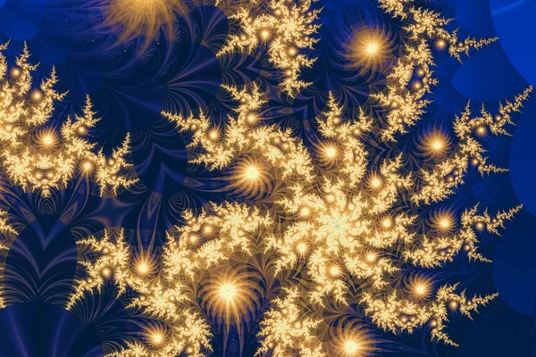 Fraktales Bild: schöne Muster auf hellen — Stockfoto