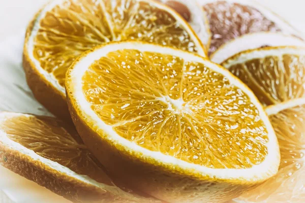 Sliced orange close up. — Stock Photo, Image