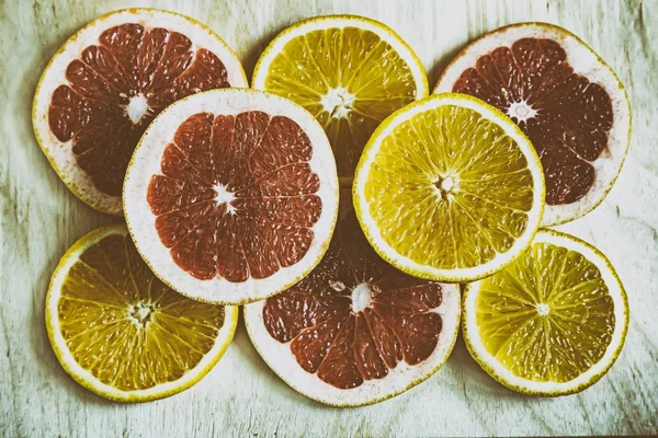 Slice Orange Presented Close — Stock Photo, Image