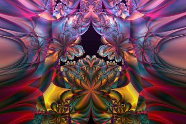 Fraktal görüntü: süslü desen.