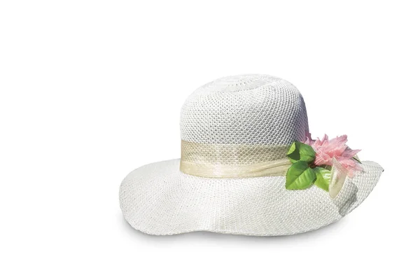 Cappello estivo donna per protezione solare . — Foto Stock