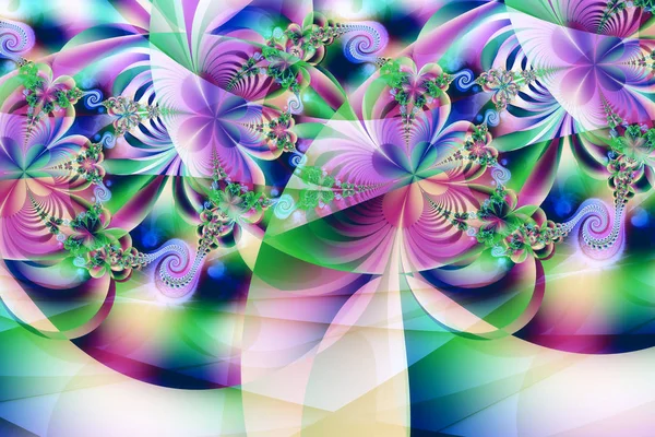Imagem fractal: padrão extravagante . — Fotografia de Stock