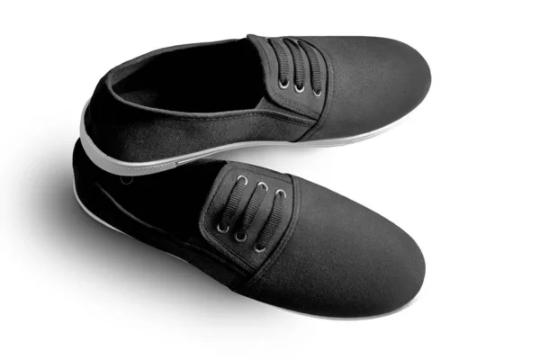 Summer sports shoes with a black cloth top. — 스톡 사진