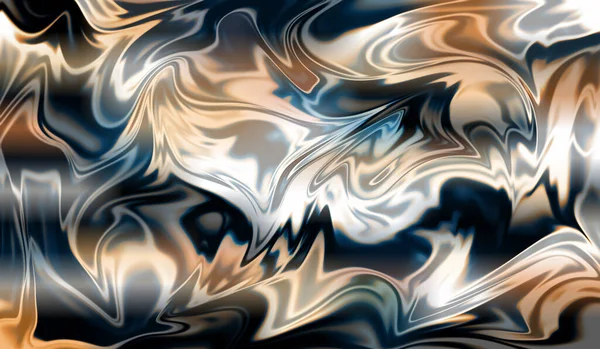 Computer Abstract Background Iridescent Multi Color Structure Liquid Ripples Metallic — Stock Photo, Image