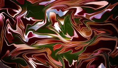 Yanardöner çok renkli yapıya sahip bilgisayar soyut arka planı, sıvı dalgalanmalar, metalik yansıma, ezoterik aura spektrumu. Yaratıcı projeler için.