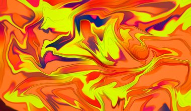 Parlak renkli çizgiler ve girdapların soyut arkaplanı.