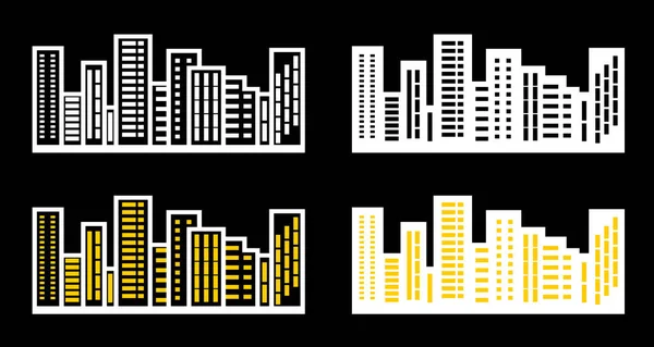 Silhueta a paisagem urbana . —  Vetores de Stock