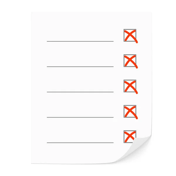 A lista de verificação . —  Vetores de Stock