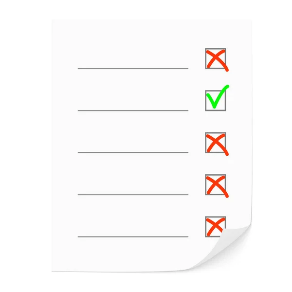 La lista de verificación . — Archivo Imágenes Vectoriales