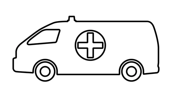 La voiture du service médical . — Image vectorielle