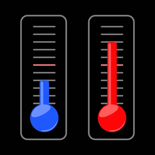 Illustration of two thermometers. — Stock Vector